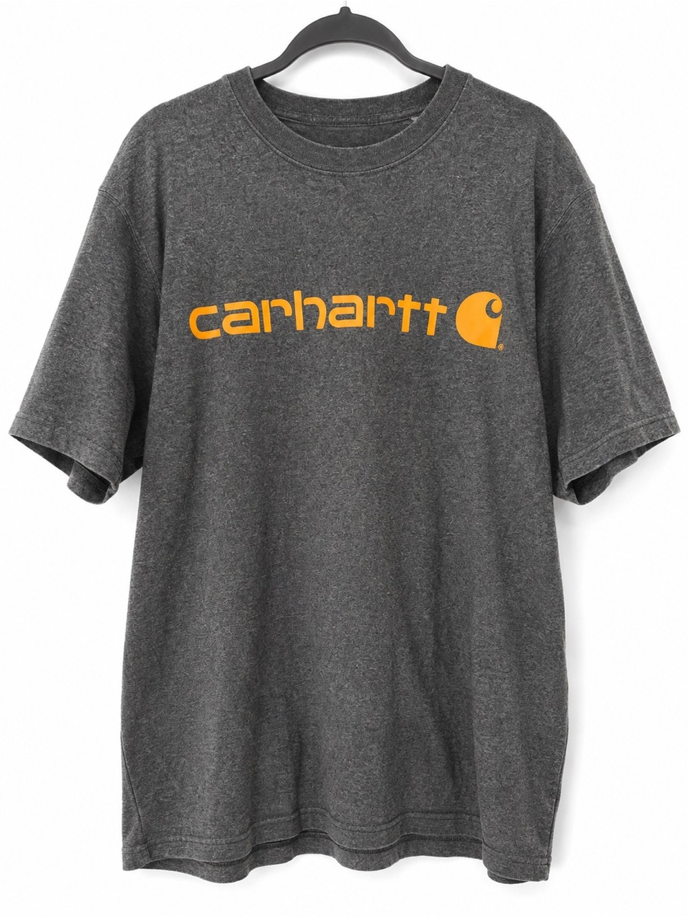Carhartt K195 Loose Fit Logo Graphic T-Shirt Gray Orange Size Large
